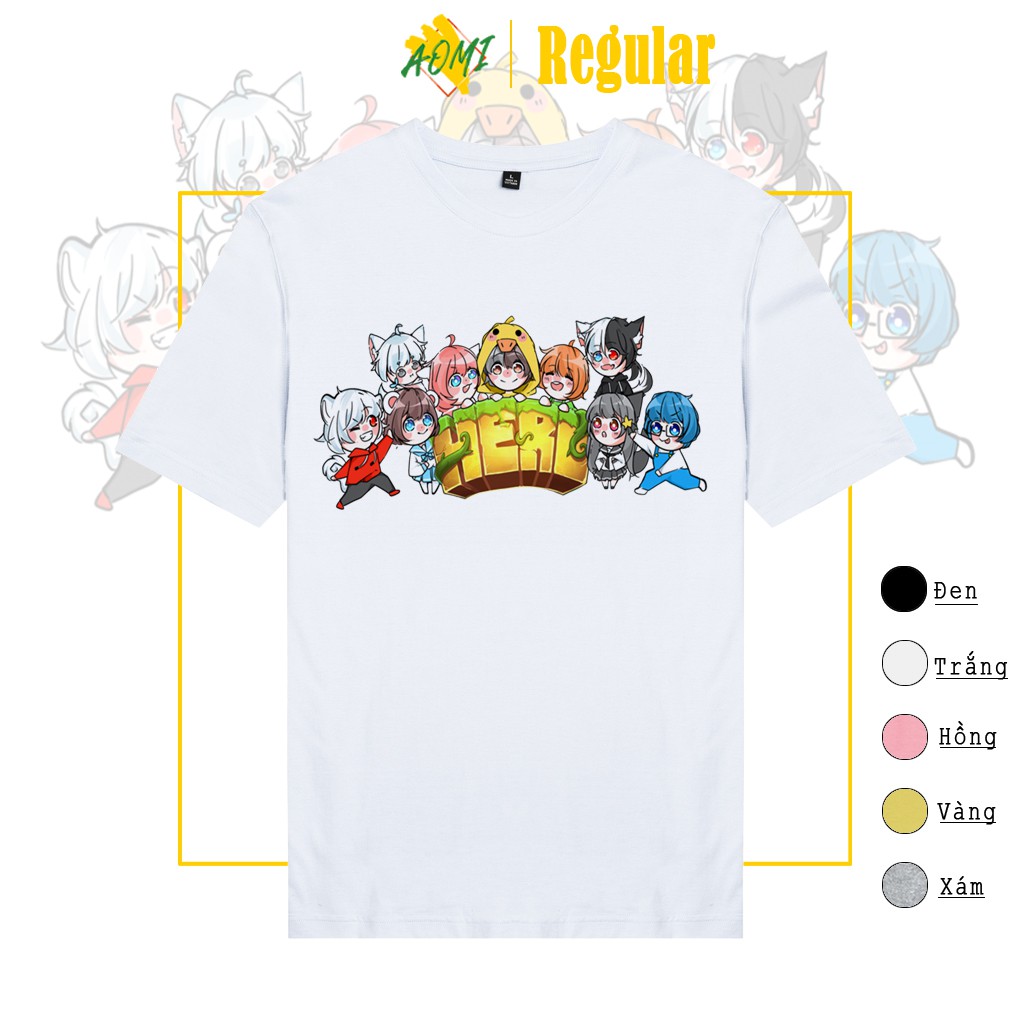 BST Áo Thun Hero Team Đầy Đủ Nhân Vật Đẹp Áo Thun Mini World Toàn Thành Viên Hero Team AOMIVN