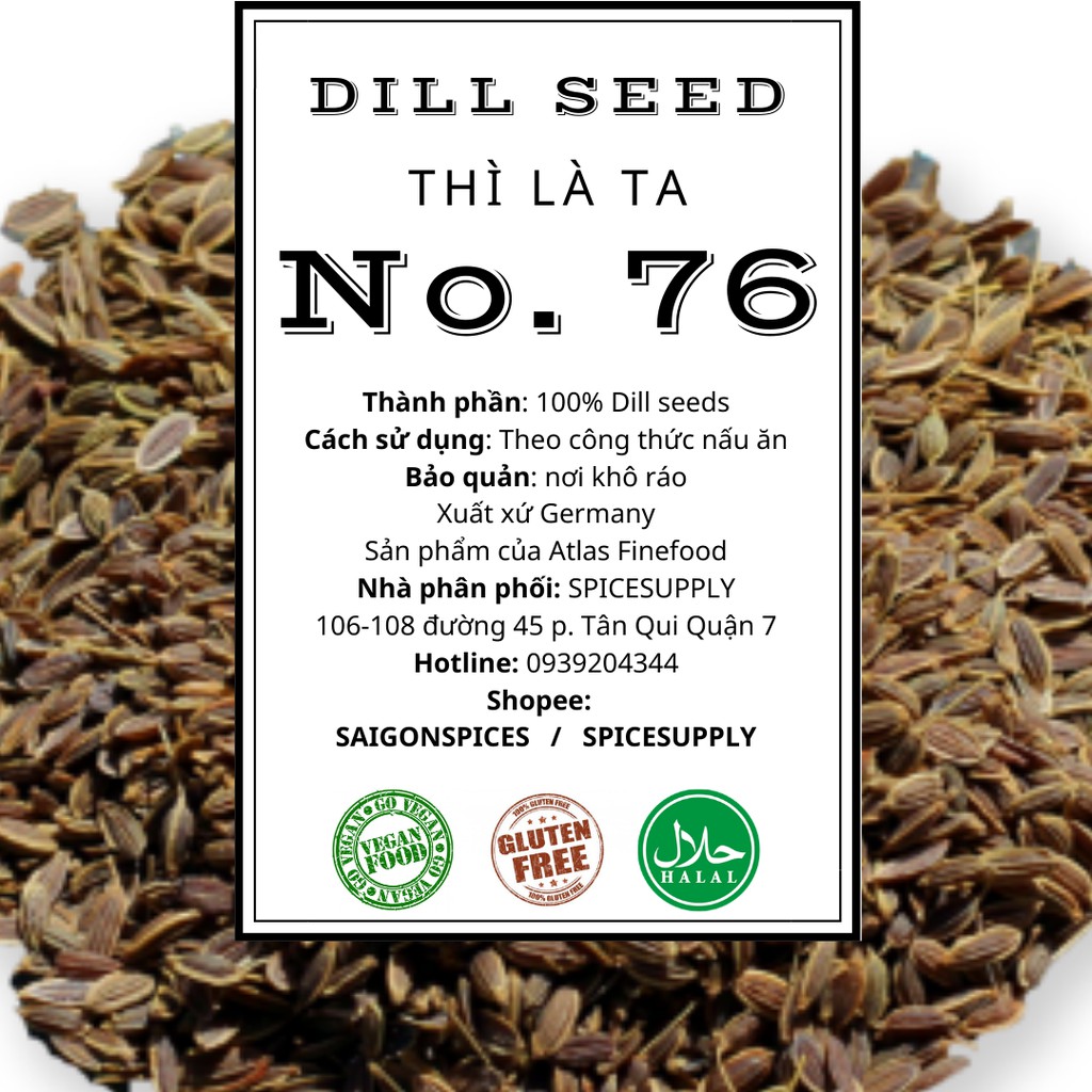 Dill Seed - Hạt Thì Là Ta Hũ 120ml