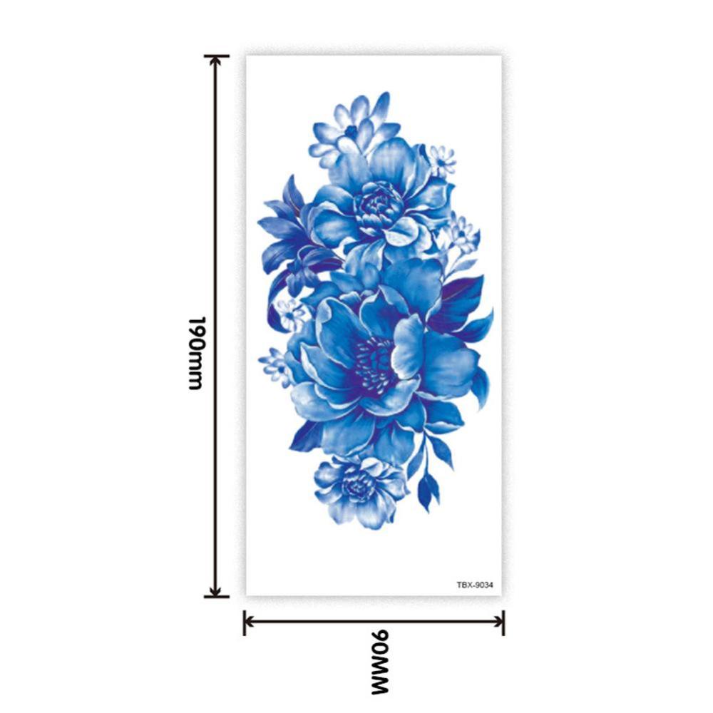 Hình Xăm Dán Tạm Thời Họa Tiết Hoa Hồng 3D Chống Thấm Nước Trang Trí Cho Nữ L2W6