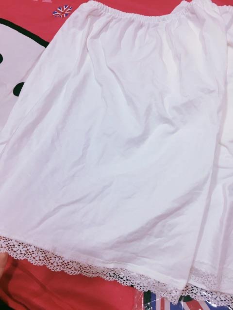 Lót váy vải thun 4 chiều chiều dài váy 40cm-50cm - 60cm70cm form suông loại có lai ren