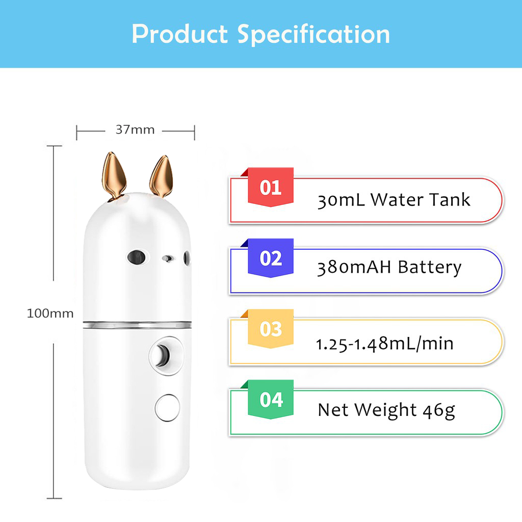 Chai Xịt Khoáng Nano Dưỡng Ẩm Da Mặt Tạo Hình Totoro Dễ Thương