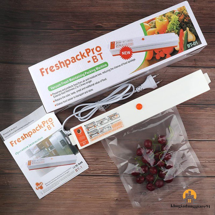 Máy Hút Chân Không Và Hàn Miệng Túi 2In 1 Fresh Pack Pro, Tặng 10 Túi Hút Chân Không, Bảo Hành 12 Tháng