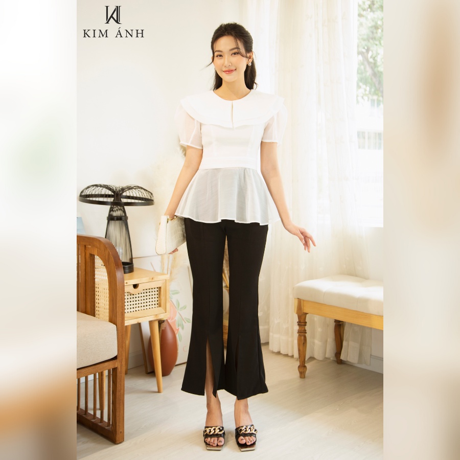 Áo Kiểu Thiết Kế Nữ, Áo Sơ Mi Công Sở Kim Ánh, AKSX29503