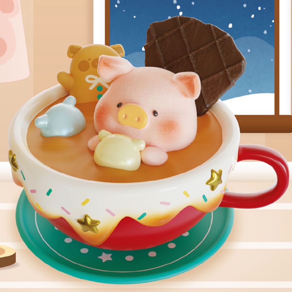 52TOYS Lulu the Piggy Christmas Land Blind Box Doll Canned Pig Figure Ornaments Gift 52 Mô Hình Chú Heo Trang Trí Giáng Sinh