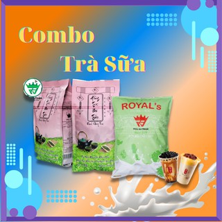 Combo trà sữa truyền thống ngon chuẩn vị: Hồng trà bá tước 1kg + Bột sữa Royal's 1kg