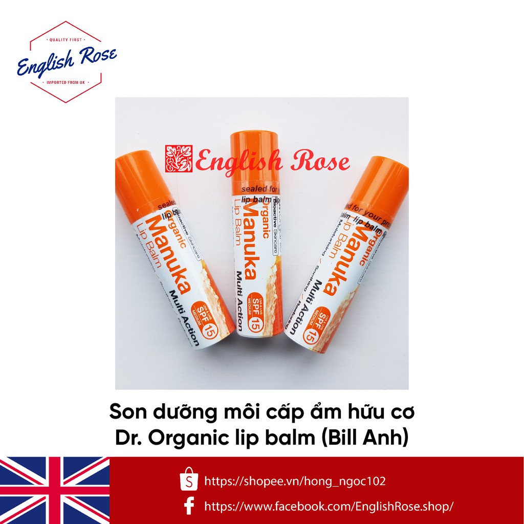 SON DƯỠNG MÔI CẤP ẨM HỮU CƠ DR. ORGANIC LIP BALM