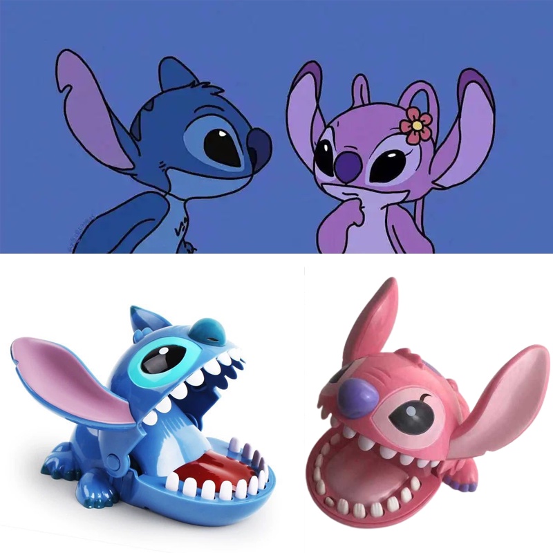Đồ chơi hoạt hình Lilo &amp; Stitch 12cm bằng nhựa PVC cắn ngón tay