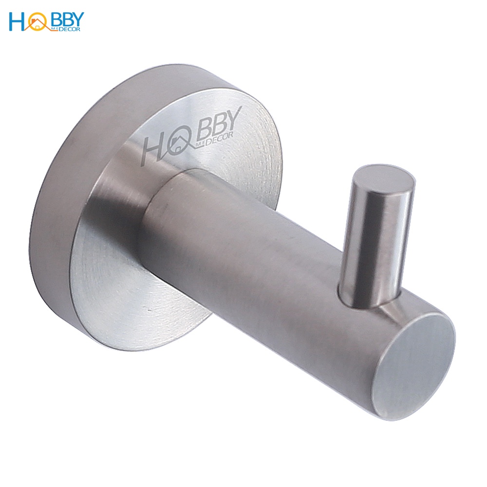 Móc treo quần áo phòng tắm 1 chấu nhỏ gắn tường HOBBY Home Decor MT1D - chuẩn Inox 304, thiết kế âm tường- dòng khoan