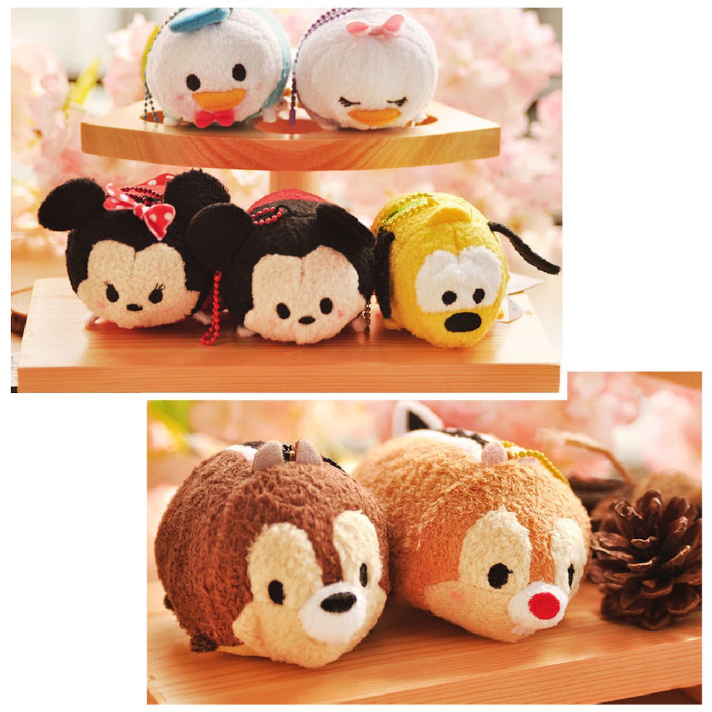 Đồ Chơi Disney Tsum Tsum Búp Bê Nhồi Bông Mini Tsum Cầm Tay Móc Khóa Hình Thú Nhồi Bông Dễ Thương