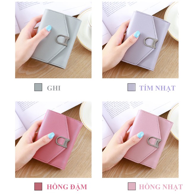 VÍ nữ nhỏ nhiều ngăn cầm tay mini thời trang cute dễ thương giá rẻ VD91 | BigBuy360 - bigbuy360.vn