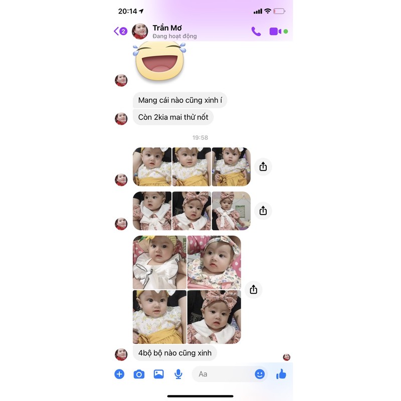 Bodysuit cho bé yếm hồng hoa