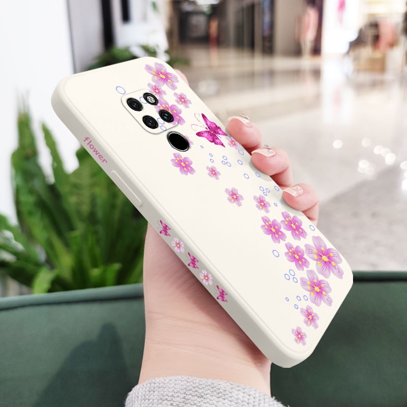 Ốp Điện Thoại Silicon Dẻo Họa Tiết Bươm Bướm Độc Đáo Cho Huawei Mate 20 Pro P Smart 2021 Y7A Nova 5t