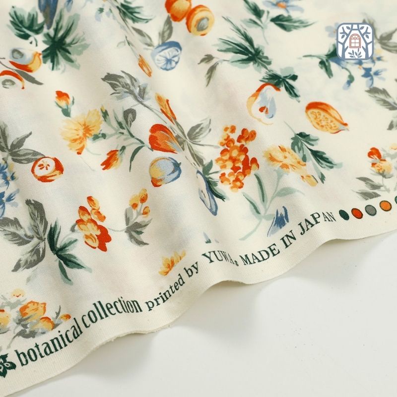 YHD-25 Vải cotton 100% tự nhiên🍒YUWA🍒khổ vải 110cm, hoa quả lựu , quả lê  - vải đẹp handmade, quilt, may quần áo