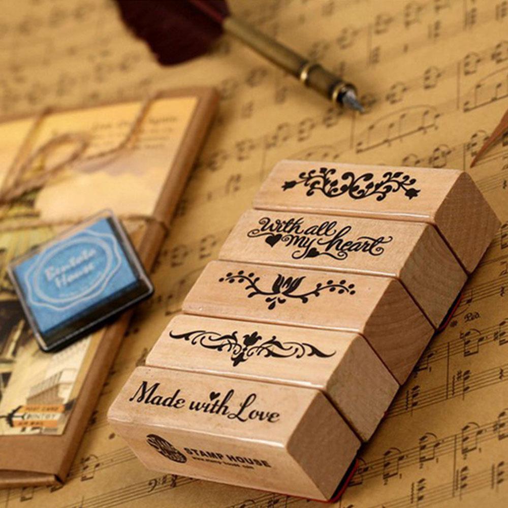 Con Dấu Bằng Gỗ Cao Su Cỡ Nhỏ Sáng Tạo Dùng Làm Quà Tặng Cho Bé