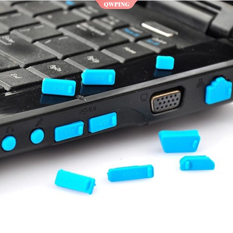 1 bộ 16 nút silicon bảo vệ chống bụi cho laptop USB 2.0/3.0