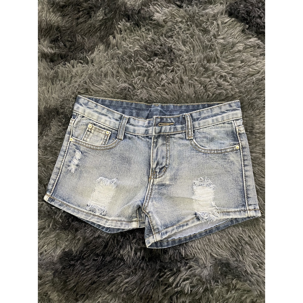 Quần đùi jean QC new, cá tính, không sợ bay màu, giản jean