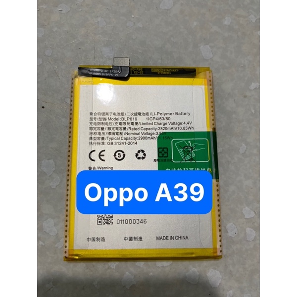 pin oppo A39 / neo 9s / A57 / F3 lite - BLP619 / 2820mAh loại zin