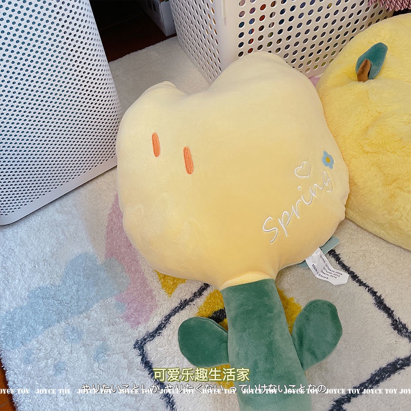 Gối Ôm Sofa/Giường Nhồi Bông Đính Hoa Nhỏ Dễ Thương