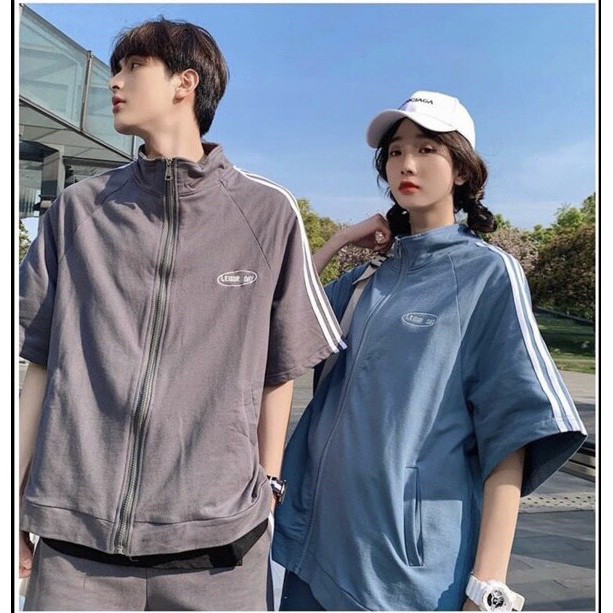 [Set] Đồ nữ 🦋 áo khoác kẻ có khóa kèm quần sooc đồ bộ thể thao form unisex trẻ trung năng động mặc đi học chơi BỘ ĐỒ 3 | BigBuy360 - bigbuy360.vn