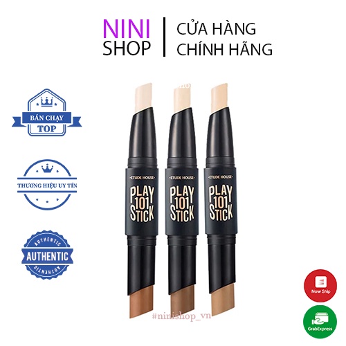 Tạo khối 2 đầu Etude House Play 101 Stick Contour Duo 7.5g - ninishop