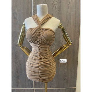 váy body lưới nhún