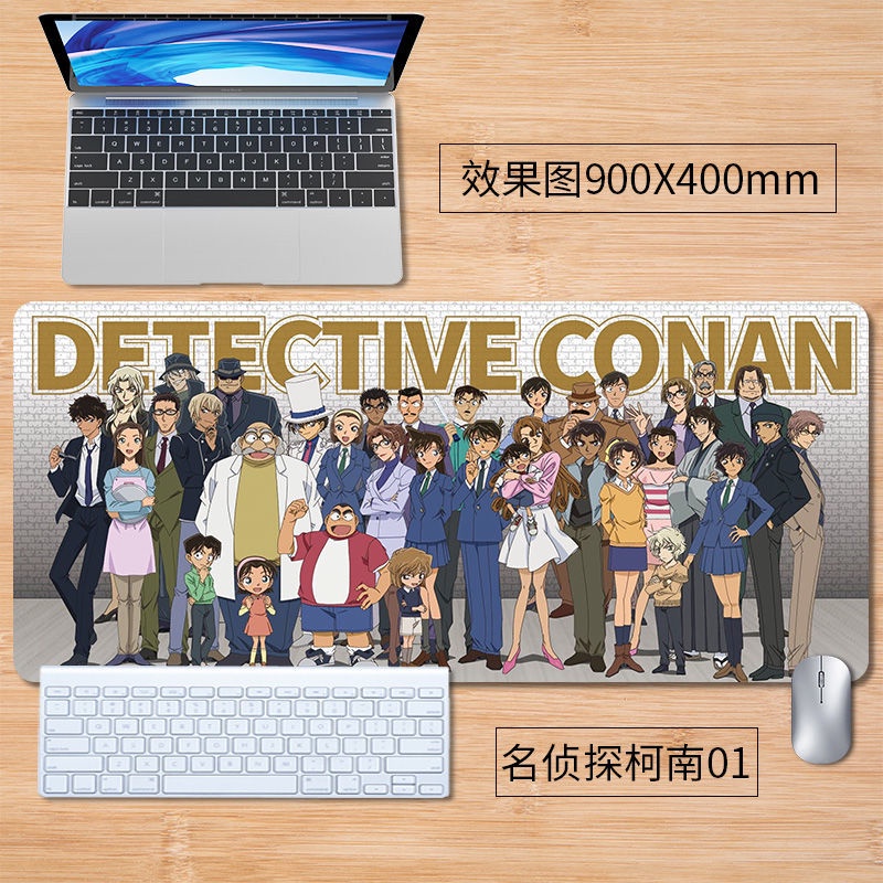 Tấm Lót Chuột Cỡ Lớn In Hình Thám Tử Conan Độc Đáo
