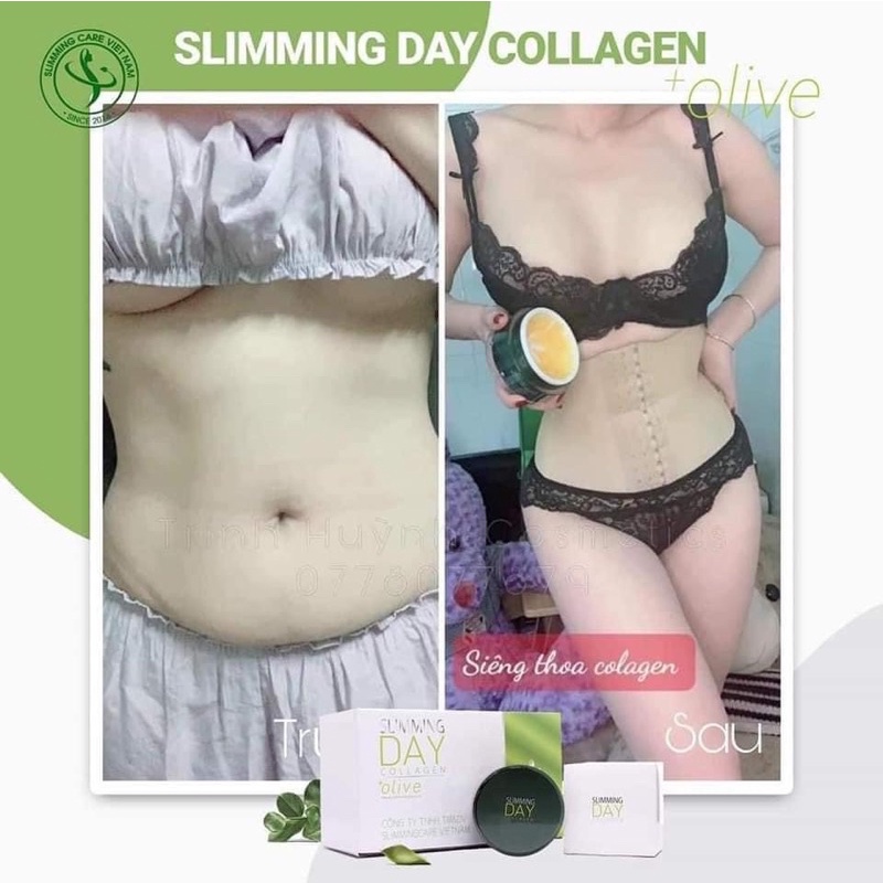 Kem tan mỡ Collagen Slimming day chính hãng