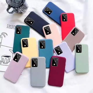 Ốp điện thoại TPU mềm màu trơn mỏng nhẹ thời trang cho Samsung galaxy s20 fe note 20 pro a31 m51
