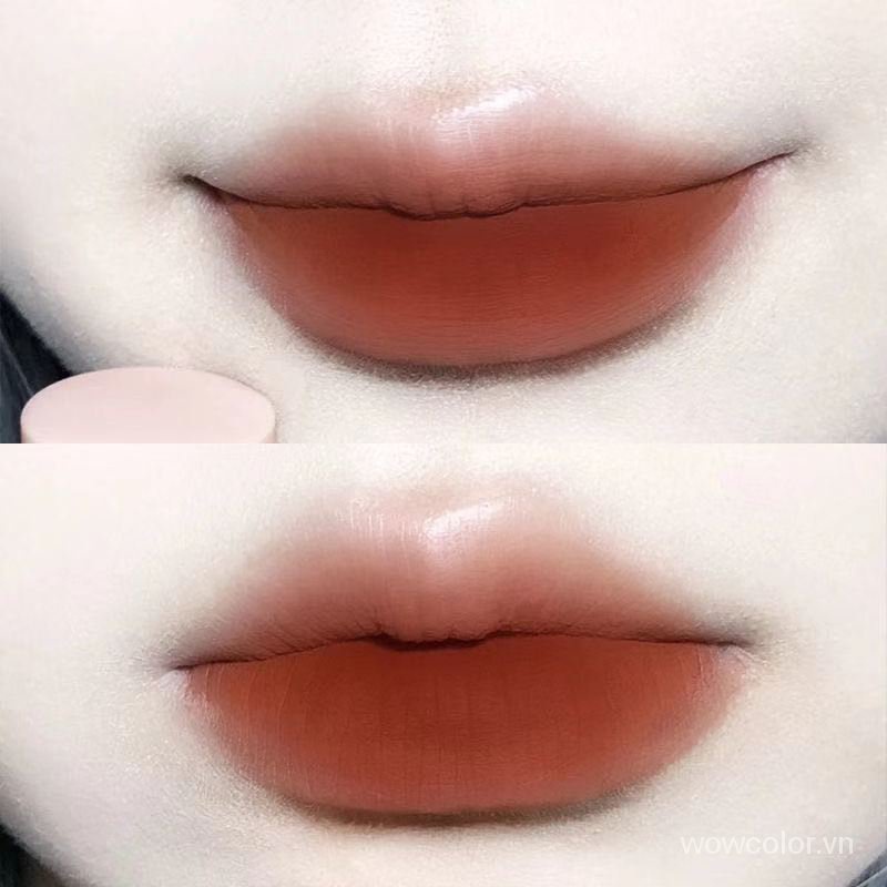 [Son Mới Giảm Sâu] Son kem lì nội địa trung không thấm nước cace mềm môi màu cam lâu trôi