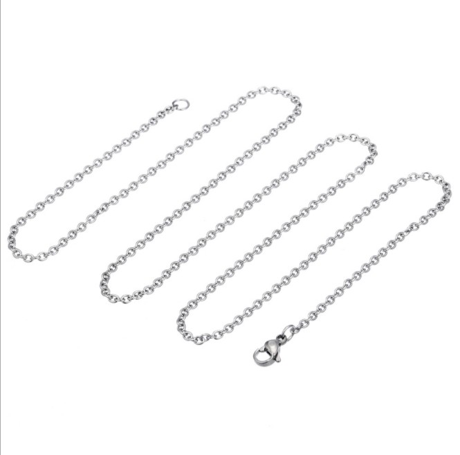 Dây chuyền hợp kim cỡ 3.5/5/7cm dài 60cm kiểu dáng đơn giản hợp thời trang