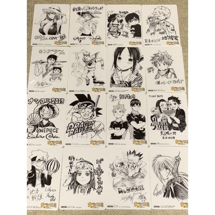 Set 2 Card Dragon Ball - 7 viên ngọc rồng  có chữ ký tác giả, NHỰA CỨNG KHÔNG THẤM NƯỚC