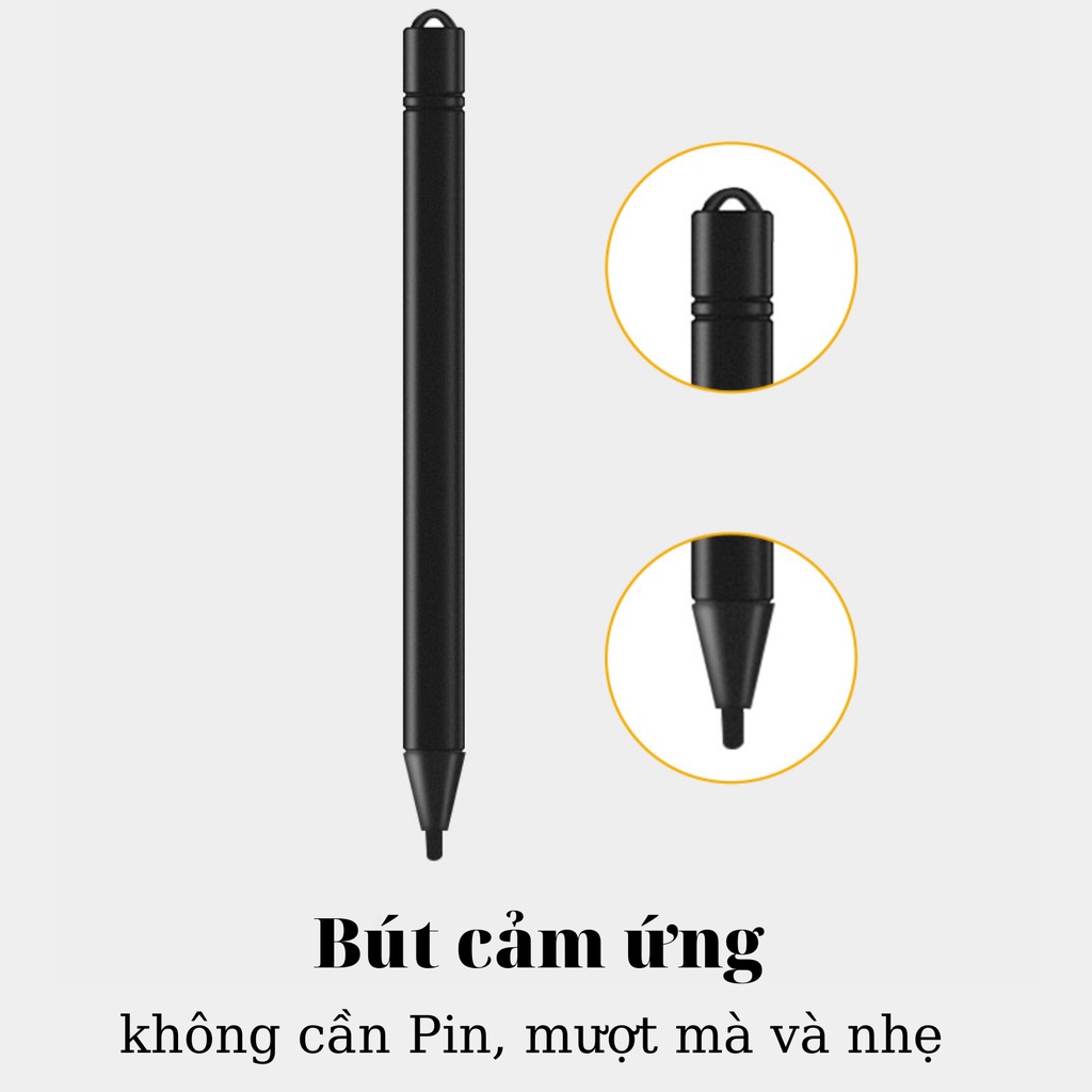 Bảng Vẽ, Bảng Viết Điện Tử Thông Minh Tự Động Xóa Thúc Đẩy Tư Duy Sáng Tạo Cho Bé Màn Hình Lớn 12Inch Đa Màu