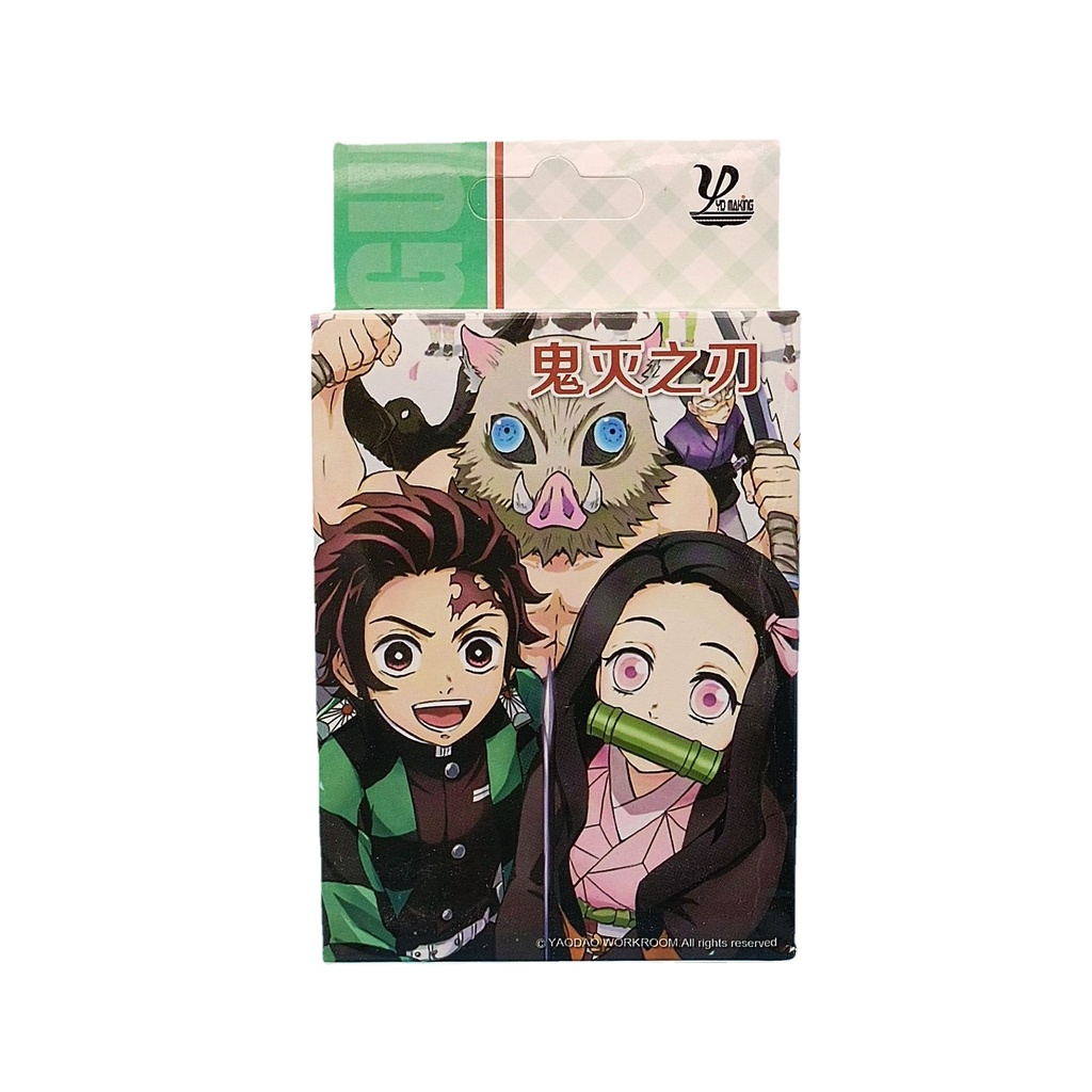 Bộ bài tây in hình nhân vật hoạt hình Demon Slayer Kimetsu No Yaiba