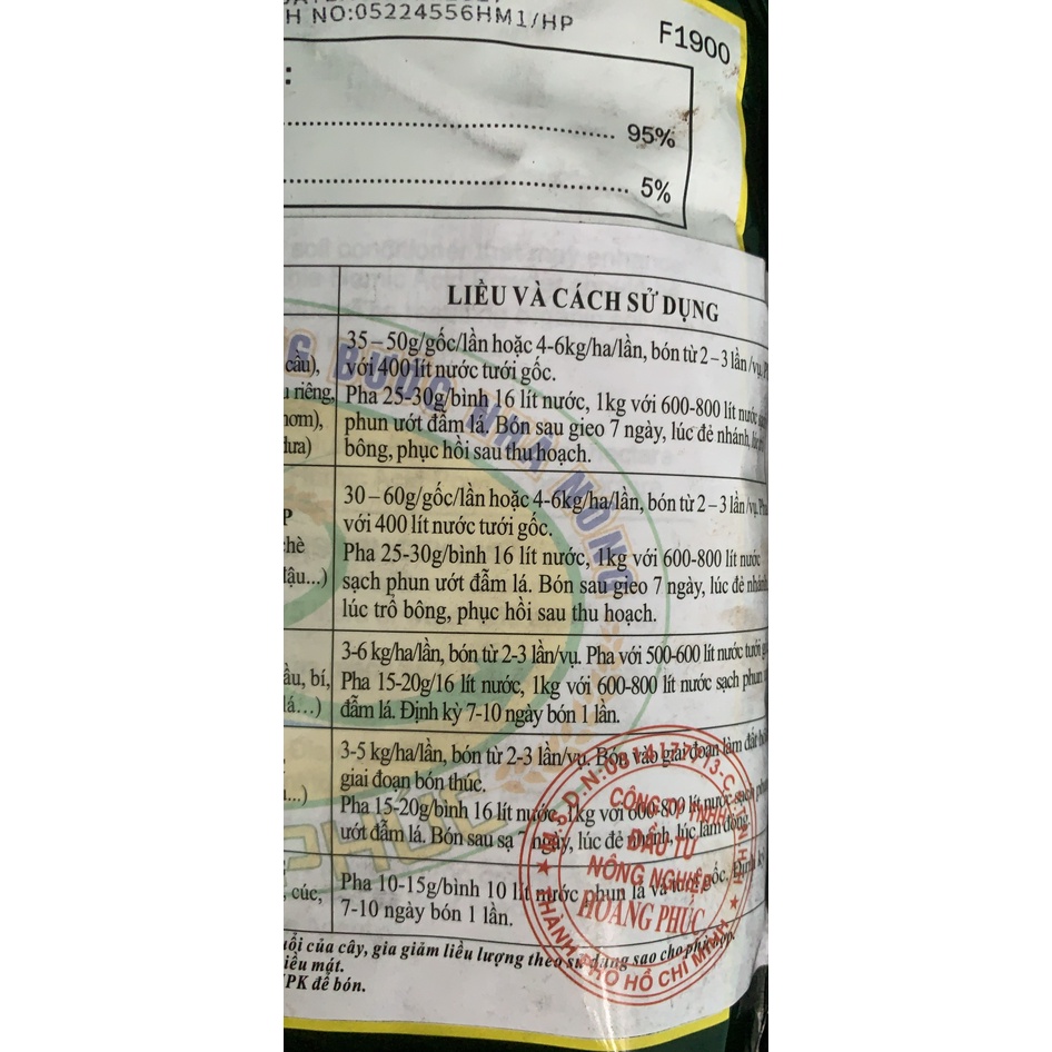 Phân bón kích ra rễ Humic acid power Hoàng Phúc nhập từ Mỹ - 1kg