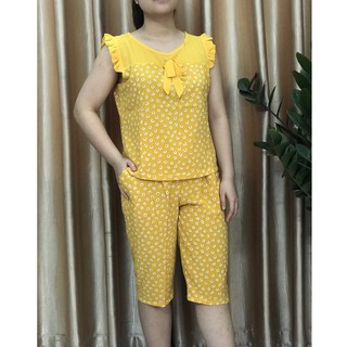 Đồ Bộ Mặc Nhà Tay Cánh Tiên Lụa Hàn Châu