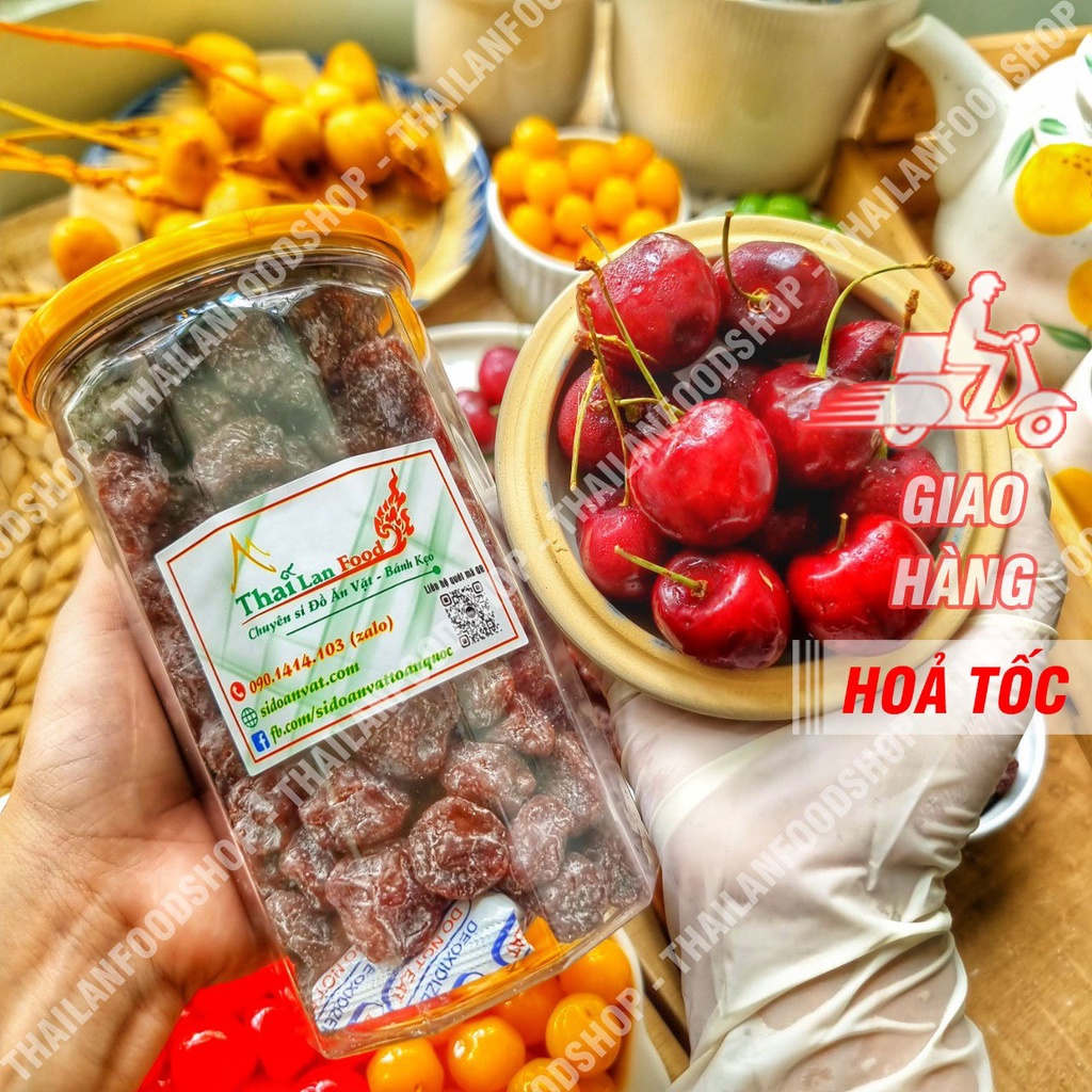 Cherry Sấy Ô Mai ( Hàng Nhập Khẩu Thái Lan ) - Lon 500gr