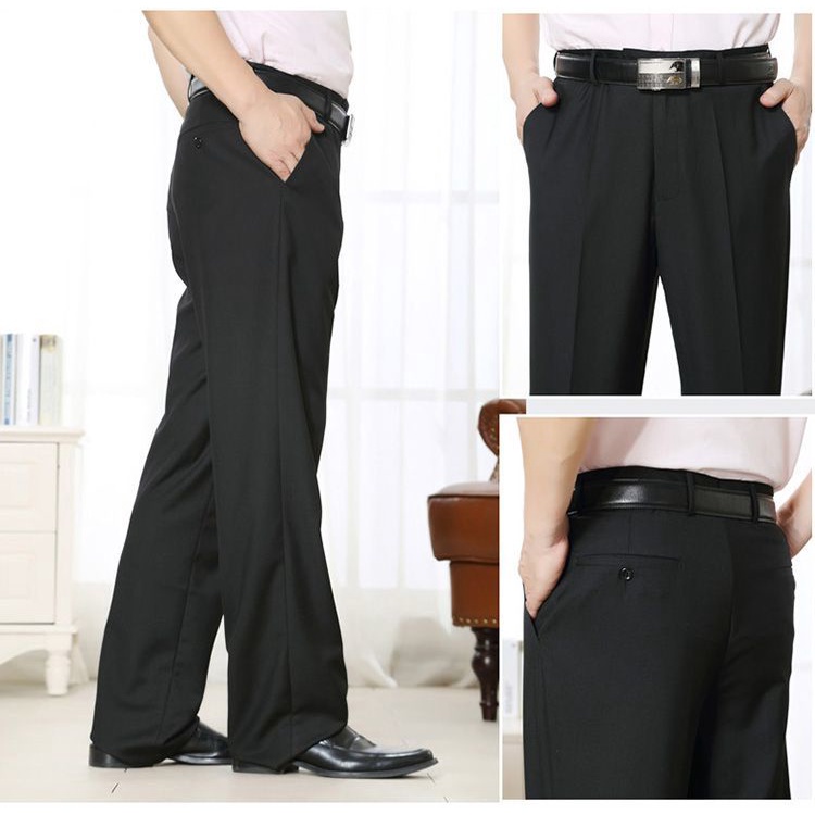 Quần tây ống đứng dày dặn thời trang trung niên cho nam