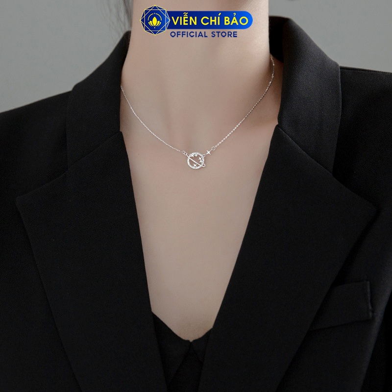Dây chuyền bạc nữ Giải ngân hà Galaxy chất liệu bạc 925 thời trang phụ kiện trang sức nữ Viễn Chí Bảo D400465