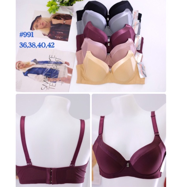 Áo lót áo ngực bigsize Thái Lan Sisterhood 991 có gọng bản to nâng ngực cup b quả to size 36 đến size 42 thời trang nữ