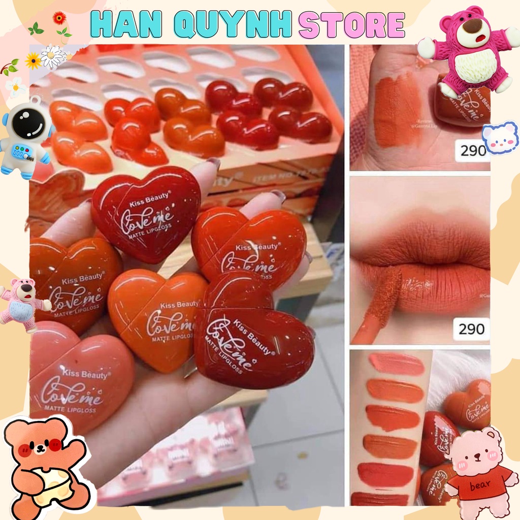 Son Kem Tint Kiss Beauty Trái Tim For Valentine