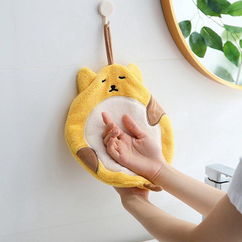Khăn Lau Tay Treo Tường Hình Mèo Hoạt Hình
