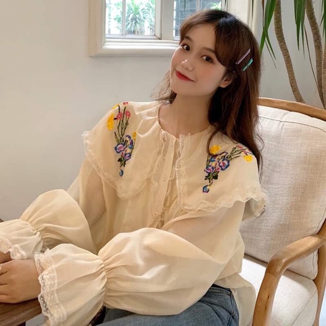 Áo sơ mi bánh bèo