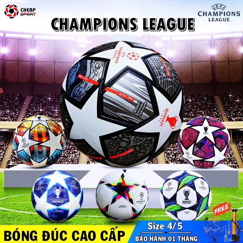 Quả Bóng Đá Số 3 4 5, Trái Banh Da PU Cao Cấp Đủ Size Trẻ Em Người Lớn Thi Đấu Sân Cỏ Nhân Tạo & Sân Cỏ Tự Nhiên