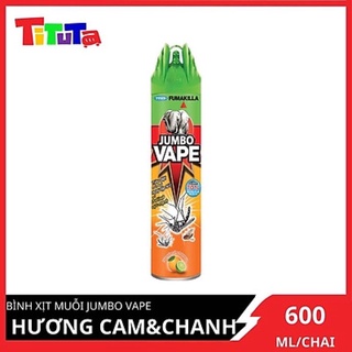 Bình xịt muỗi Jumbo hương chanh chai 600ml