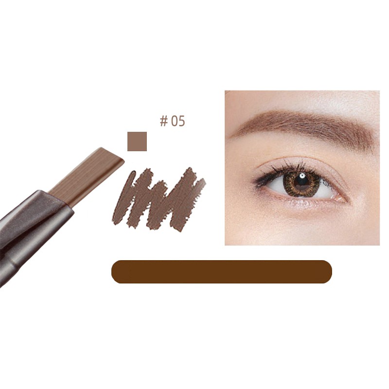 [Hàng mới về] Chì kẻ lông mày kiểu xoay kèm cọ chuốt tiện lợi chống nước lâu trôi 5 màu tùy chọn | BigBuy360 - bigbuy360.vn