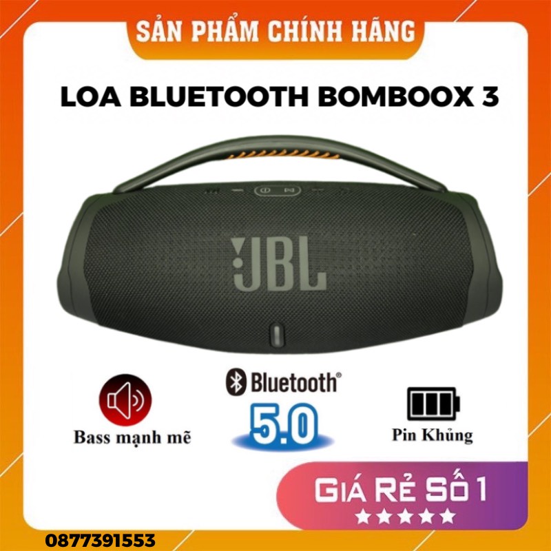 Loa Bluetooth Boombox 3 Thế Hệ Mới. Bass Mạnh Âm Thanh Lớn Cực Đỉnh Bluetooth 5.2, Thiết Kế Cực Đẹp Bảo Hành 12 Tháng