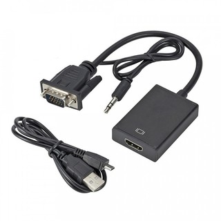 Cáp Chuyển VGA To HDMI Audio