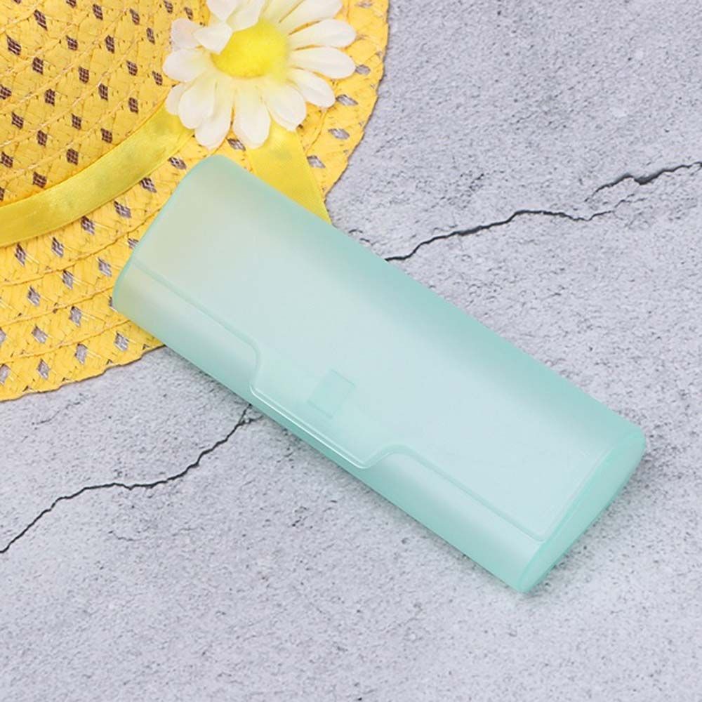 Hộp đựng mắt kính bằng nhựa cứng mờ trong suốt nhiều màu cho học sinh