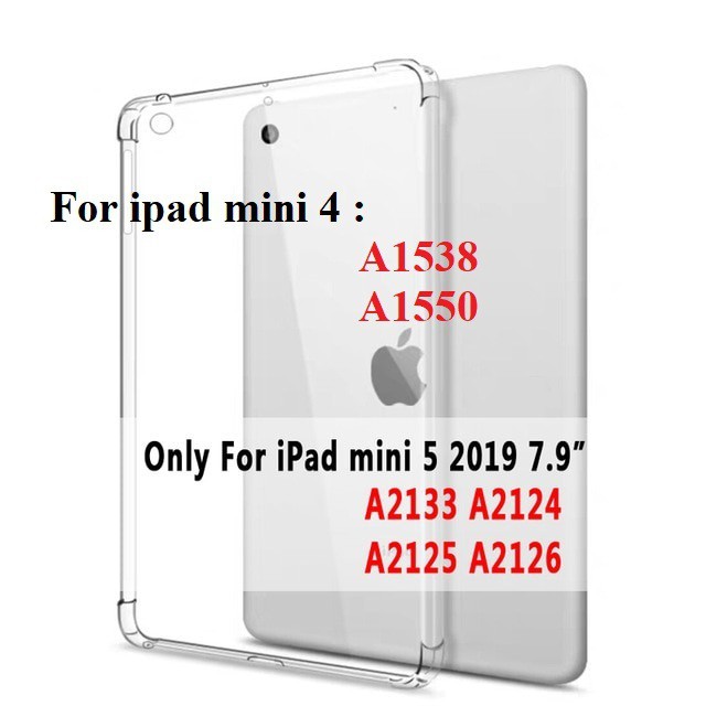 Ốp lưng iPad Mini 5 / iPad Mini 4(7.9in) - Chính hãng XUNDD, Chống shock, Mặt lưng trong suốt, Viền TPU