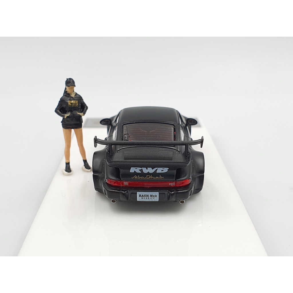 Xe Mô Hình Porsche Rauh-Welt Stella Artois 1:64 Time Micro x Moxtoys ( Đen )